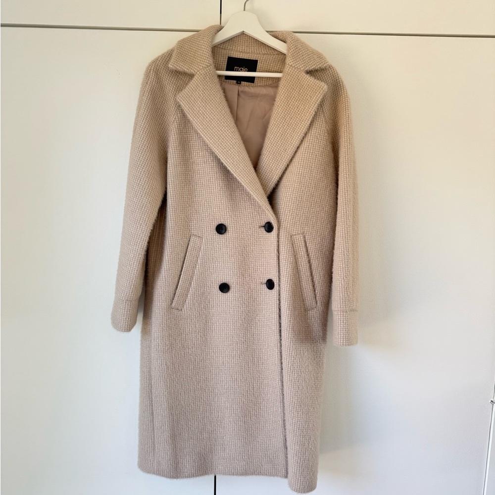 Maje Double-Breasted Coat